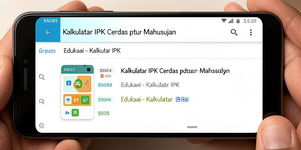 Antarmuka canggih KNO89 untuk kalkulator IPK yang mudah digunakan.