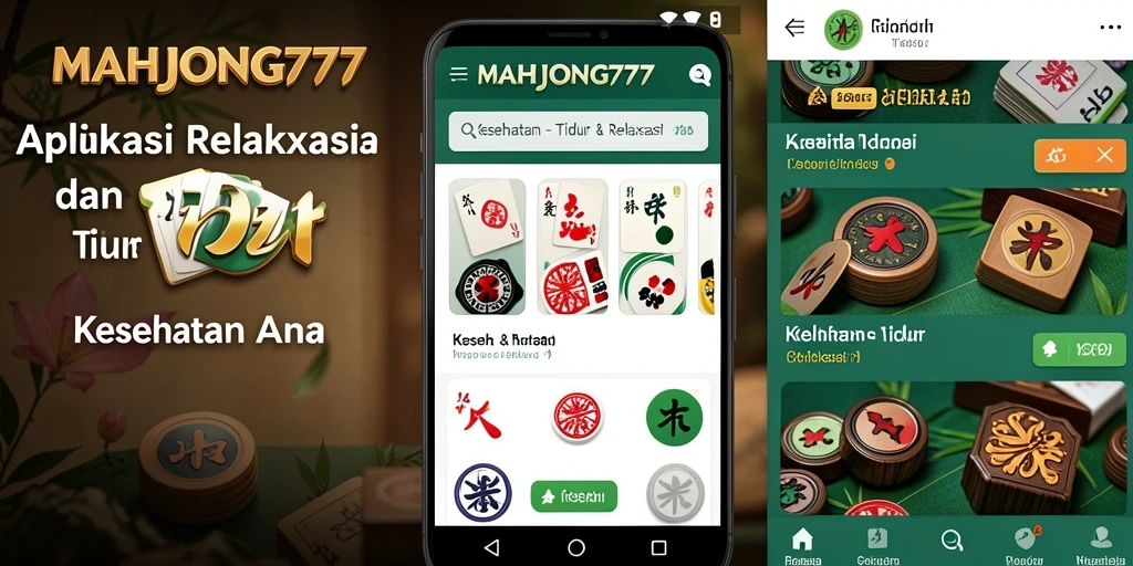 Tampilan antarmuka MAHJONG777 yang tenang dan menenangkan.