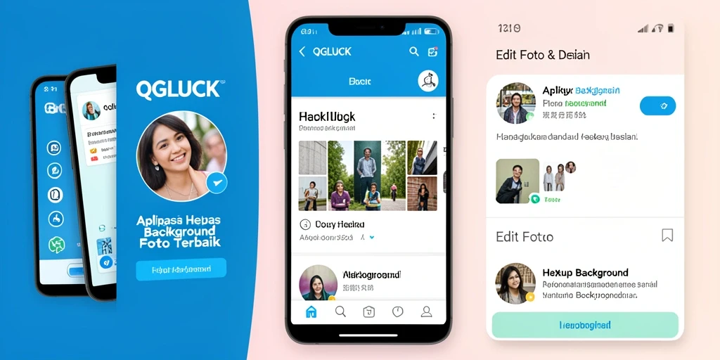 Antarmuka QGLUCK yang sederhana dan efisien dalam menghapus background.